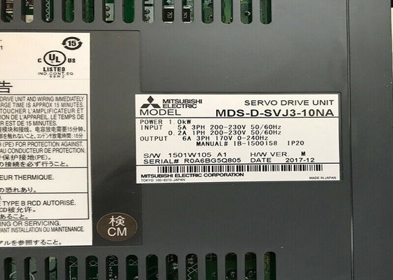 三菱MELDAS 1.0KWサーボ モーター運転者MDS-D-SVJ3-10NAの産業3段階ACドライブ