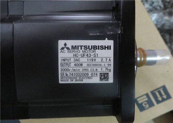 三菱400WモーターHC-UF43-S1在庫で新しい産業ACサーボ モーター3000rpm