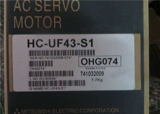 三菱400WモーターHC-UF43-S1在庫で新しい産業ACサーボ モーター3000rpm