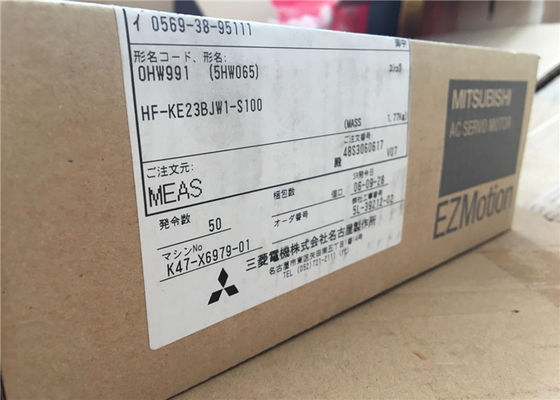 在庫で新しい三菱200W MR-E極度のサーボモーターHF-KE23BJW1-S100