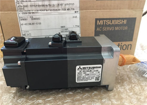 在庫で新しい三菱200W MR-E極度のサーボモーターHF-KE23BJW1-S100