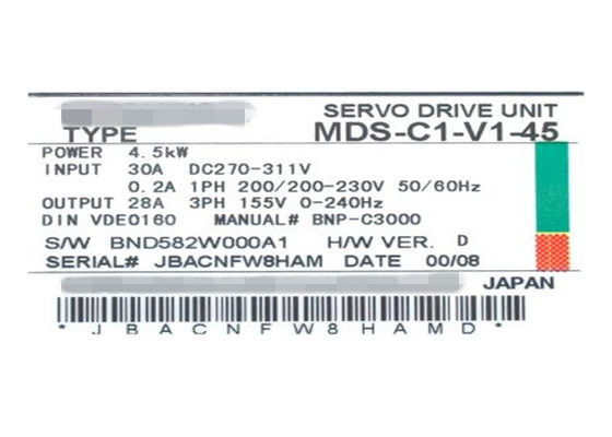 MELSERVO AC三菱サーボ ドライブMDS-C1-V1-45はMDS-B-V1-45新しい状態を取付ける