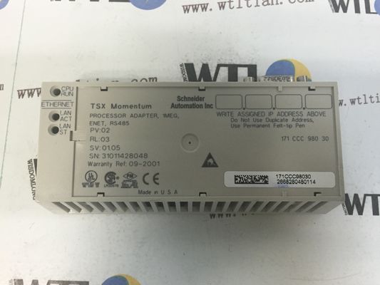 171CCC98030 Modicon M1/M1Eプロセッサのアダプター- 1イーサネット、1 Modbus -は50のMHz透明用意する
