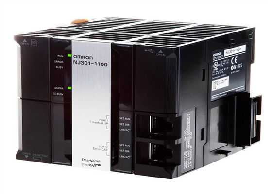 Omron NJ301-1100の動作制御SYSMAC NJ3 CPU 5 MBの記憶PLCのコントローラー