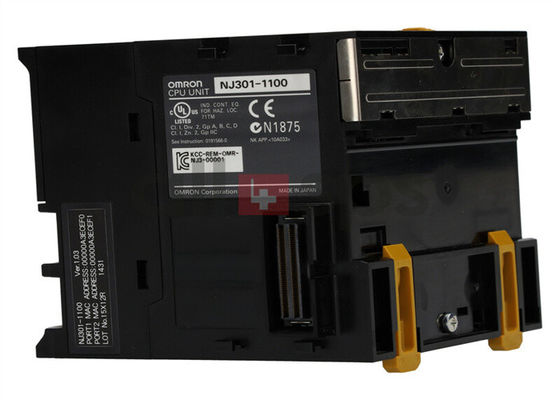Omron NJ301-1100の動作制御SYSMAC NJ3 CPU 5 MBの記憶PLCのコントローラー