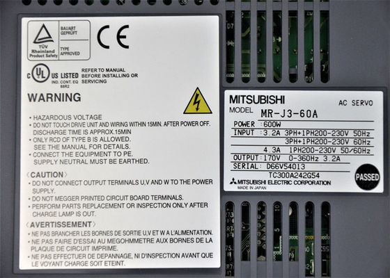 三菱600Wサーボ アンプMR-J3シリーズMR-J3-60A AC運転者