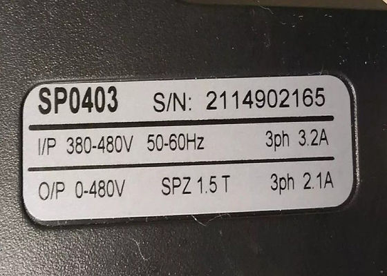 Nidecの制御技法のエマーソンUnidrive SP0403 ACドライブ0.75kW 0-480V 3PH 2.1A