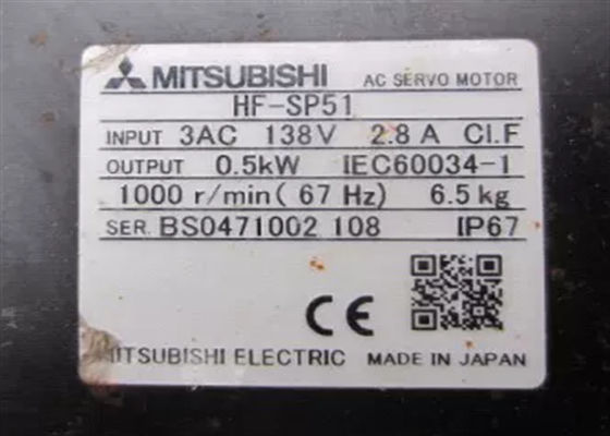 HF-SP51 AC産業サーボ モーター三菱HFシリーズ5kW 1000RPM