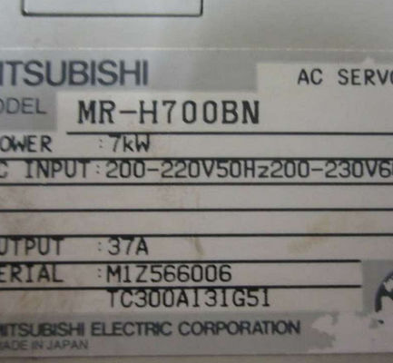 MR-H700BNの産業Servoは三菱MELSERVO-Hシリーズを運転する