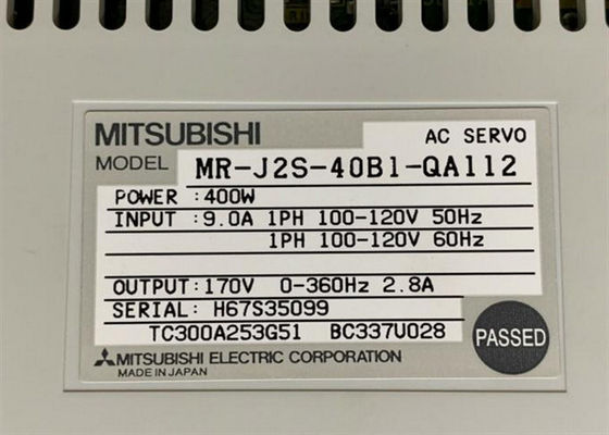 MR-J2S-40B1-QA112三菱ACサーボ アンプの産業Servoは400wを運転する