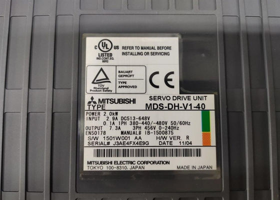 MDS-D-V1-40産業Servoは三菱シリーズMDS-D 2KWを運転する