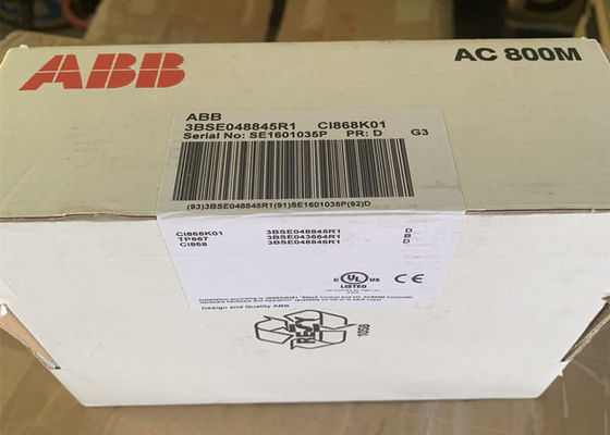 新しいABB AC800Mのコントローラー入力/出力モジュールCI868K01 3BSE048845R1 CEXバス論理モジュール