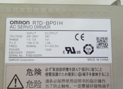 OMRON R7D-BP01HサーボAC 200VAC供給1A 200Vは100つのW 230ボルトの単一フェーズに荷を積む