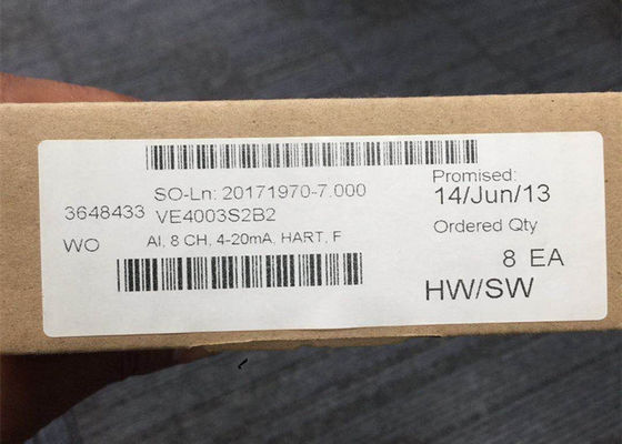 エマーソンDELTAVブロックなしで新しいアナログ入力 カードVE4003S2B2 8 CH 4-20mA雄鹿F