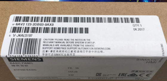 Siemens 6AV2123-2DB03-0AX0の人間機械インターフェイス（HMI）タッチスクリーン4.3&quot;色