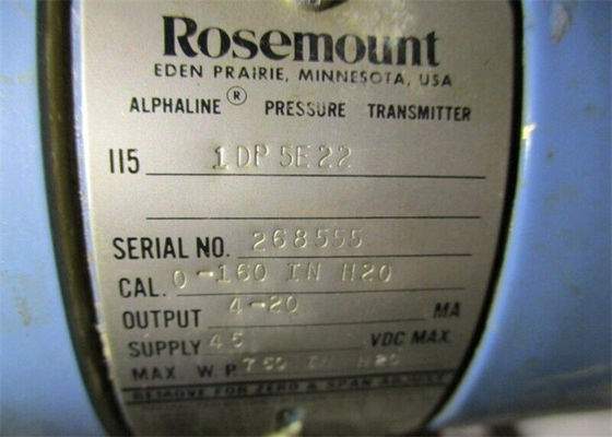 Rosemount 1151DP5E22圧力送信機45 VDC MAXは4-20 MAの出力を供給する