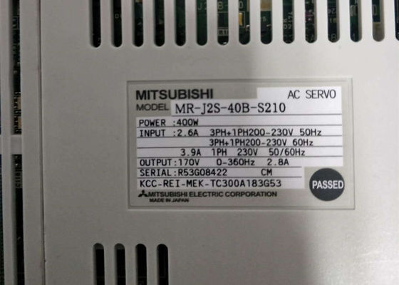 三菱Melservo 3PH産業サーボ ドライブMR-J2S-40B-S210 400W 230V 170Vアンプ