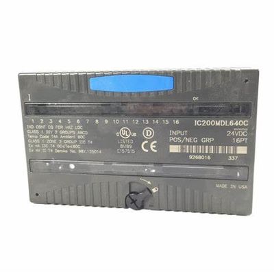 GE IC200MDL640の入力モジュールVERSAMAX 24V DC POSITIVE/NEGATIVEの論理16の分離したポイント