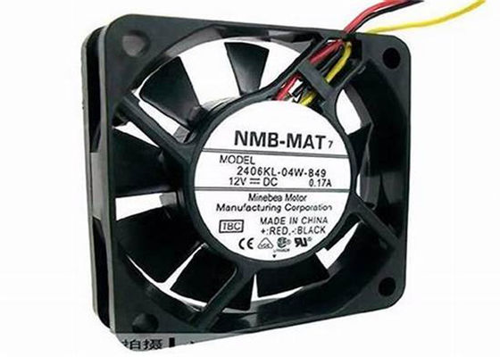 MINEBEA NMB 2406KL-04W-B49 DC軸ファン60X15MM 12VDC 15.9CFMの肋骨の回転速度計の3-WIRE