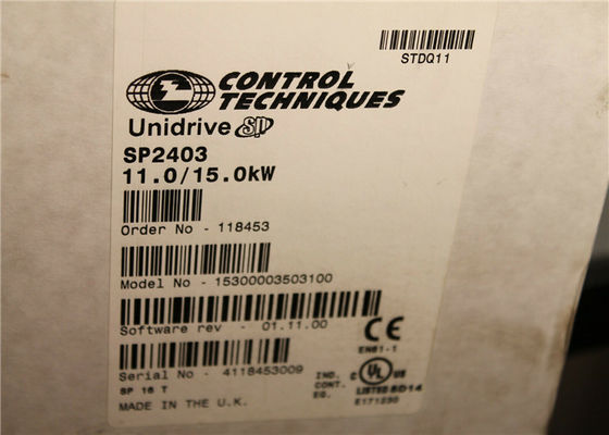 Nidecの制御技法普遍的なACドライブSP2403 11.0/15.0kW Unidrive 20HP 380-480AC 29A