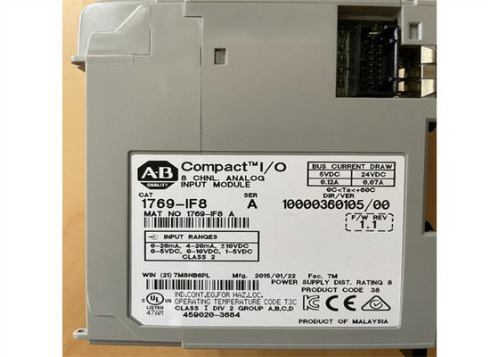 アレン ブラッドリー1769-IF8の入力モジュール8は5-24 VDCアナログVOLTAGE/CURRENTを0.12/0.07 AMP指す