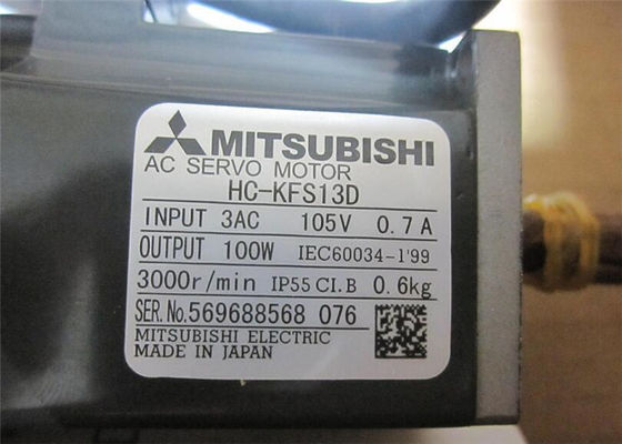 在庫の新しい三菱100W産業ACサーボ モーターHC-KFS13D 3AC 105V 0.7A