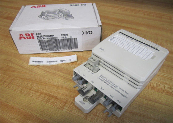 新しいABB S800入力/出力モジュール3BSE036634R1 TB825多モードModulebusの光学媒体Coverter