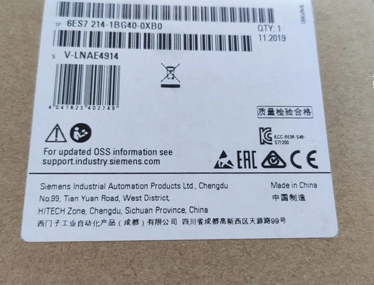 SIEMNES 6ES7215-1BG40-0XB0 S7-1200 CPU 1215CのコンパクトCPU AC/DC/relay 2 PROFINETの港