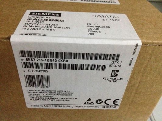 SIEMNES 6ES7215-1BG40-0XB0 S7-1200 CPU 1215CのコンパクトCPU AC/DC/relay 2 PROFINETの港