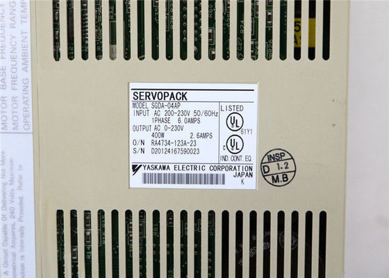 SGDA-04AS Yasakawa ACサーボ モーターは0.53 HP 200 Vの電源を運転する