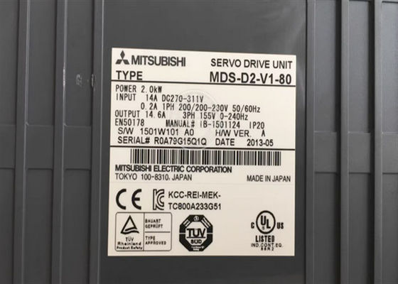 MDS-D2-V1-80産業Servoは三菱シリーズMDS-D AC 200-230V 50/60Hz 0.2Aを運転する