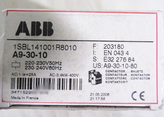 A9-30-10ブロックの接触器A9 1SBL141001R8010の低電圧220-230V 50HZ
