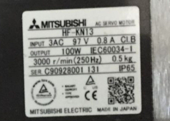 HF-KN13三菱電機の産業サーボ モーター100W 3AV 0.8A電磁石ブレーキ無し