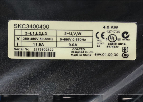 SKC3400400 VARIABLE AC DRIVE 4.0KWエマーソンの制御技法の司令官インバーター3PH 400V