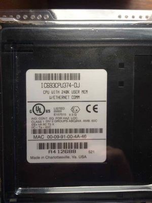 GE IC693CPU374 プロセッサ速度 133 MH の CPU モジュール 240 KB 5V DC 電圧で 7.4 ワット
