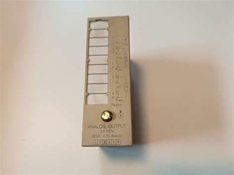6ES5470-8MA12 SIEMENS SIMATIC S5、のために隔離された470と100U、と200U 2出力+-10Vをアナログ出力