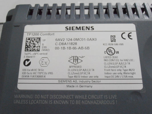 シエメンズ 6AV2124-0QC02-0AX0 24 MB 構成メモリ タッチ操作 15 &quot;ワイドスクリーン TFT ディスプレイ