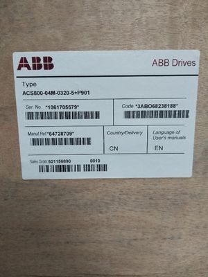 ABB ACS800-04M-0440-3+P901 355kW 693A 周波数変換器 205 kg 長さ 564 mm