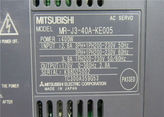 新しいMITSUBISHI MELSERVO-J3 400W ACアンプ MR-J3-40A-KE005 産業用SERVOドライバー