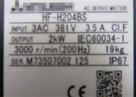 三?? 381V 2KW 電動交流サーボモーター HF-H204BS / HF-H204BS-A48