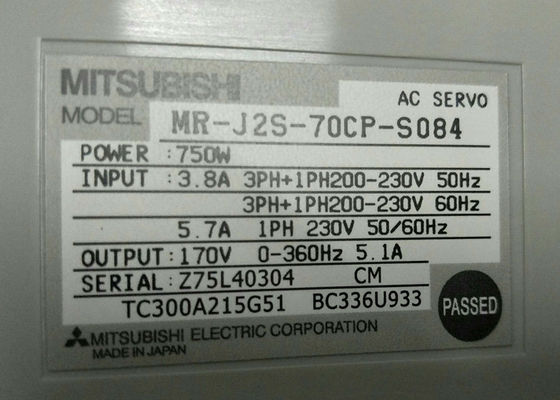 三?? 工業駆動 MR-J2S-70CP-S084 AC サーボアンプ 750W 入力 3.8A 200-230V