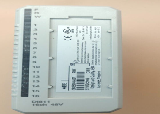 ABB DI811 3BSE008552R1 16チャネルとLEDインジケータを搭載した48VのデジタルIOモジュール
