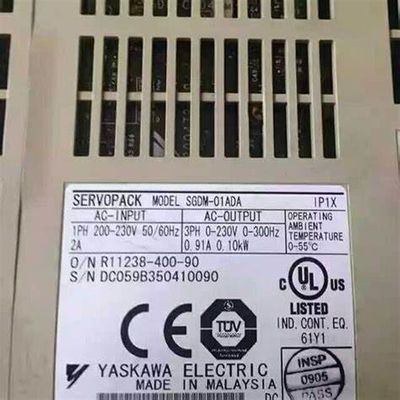 ヤスカワ SGDM-01AD 1 段階 2A 200V 100W 0.13HP SERVOPACK AC サーボドライブ