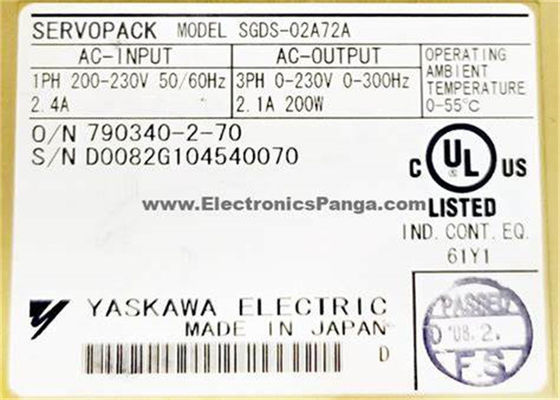 ヤスカワ SGDS-02A72A 200-230V 電圧サーボドライブ オリジナル新品