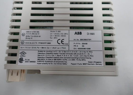 ABB DI890 3BSC690073R1 内在安全インターフェース 個別的に電磁隔離チャネル