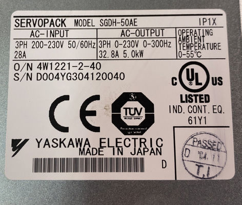 ヤスカワ SGDH-50AEY369 S2 AMP 200V 3PH 5 KW 32.8AMP 3PHASE 230VAC 50/60HZ 利用可能