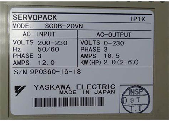 全新 ヤスカワ AC サーボドライブ SGDB-20VN オリジナル 新品 箱入