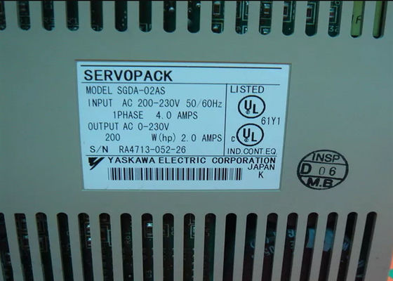 230V AC サーボアンプリファイヤヤスカワ SGDA-02AS 新品 オリジナルボックス