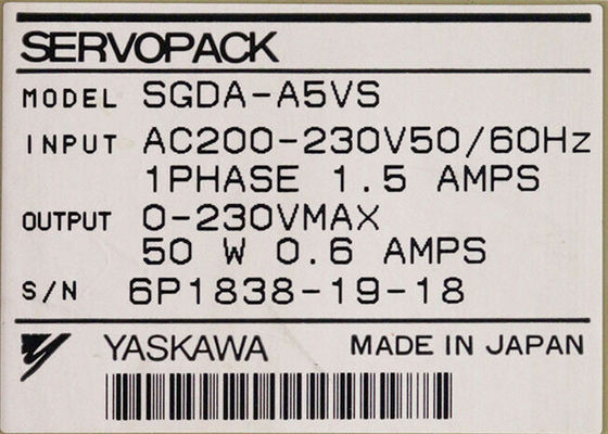 SGDA-A5VS ブランド ヤスカワ 新型産業用サーボドライブ オリジナル