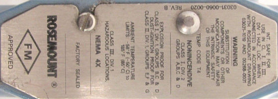 ROSEMOUNT 3051CG4A22A1AB4K5 圧力トランスミッター 300PSI 10.5-55V-DC